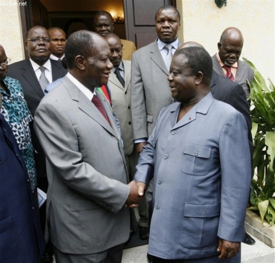 Liste électorale, désarmement… : Bédié et Ouattara se prononcent